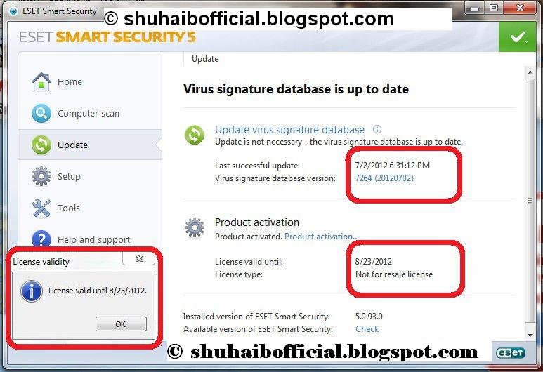 eset smart security 4 username and password 2011 free
